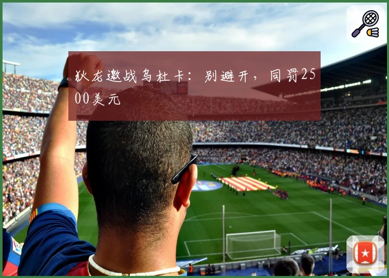 狄龙邀战乌杜卡：别避开，同罚2500美元